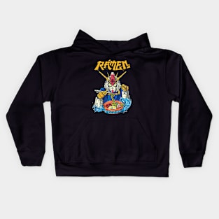 Gundam eat ramen Kids Hoodie